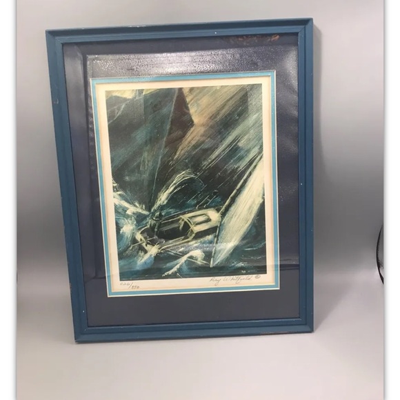 Storm at Sea signed & numbered Art Print by Ray Whitfield. Double matted - Picture 1 of 10